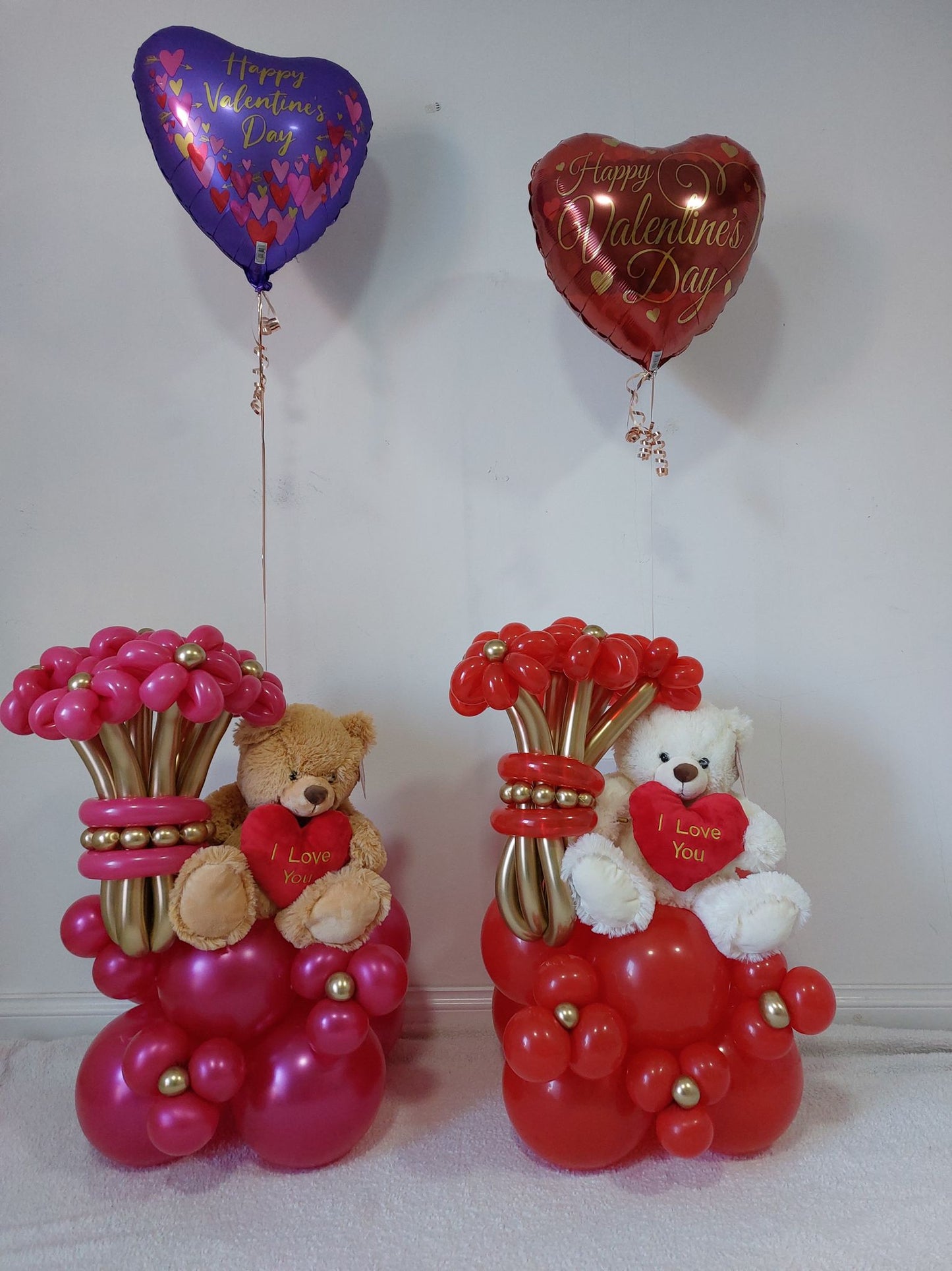 Teddy Flowers Balloon