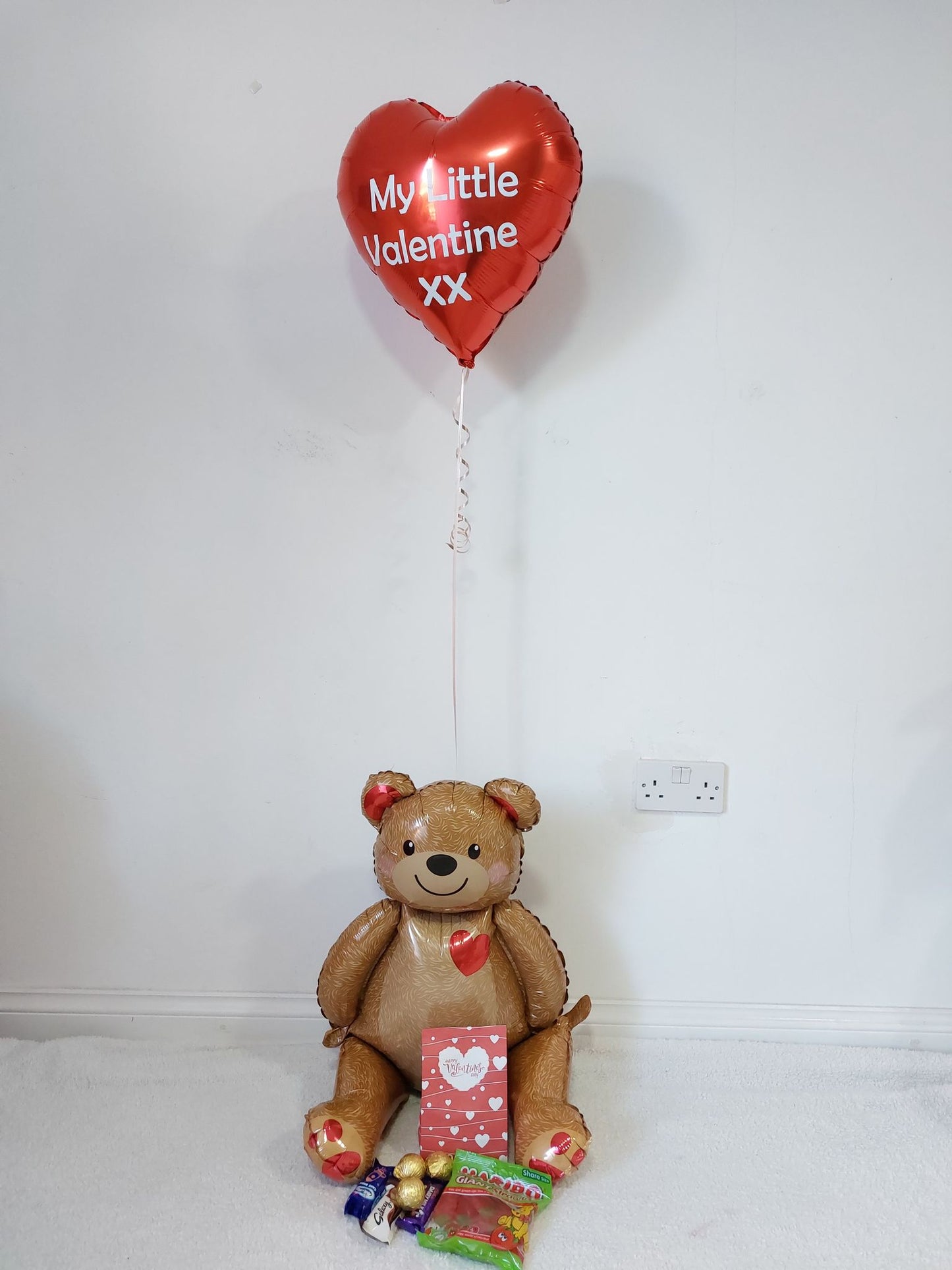 Teddy Foiled Balloon With Sweets (for little ones)