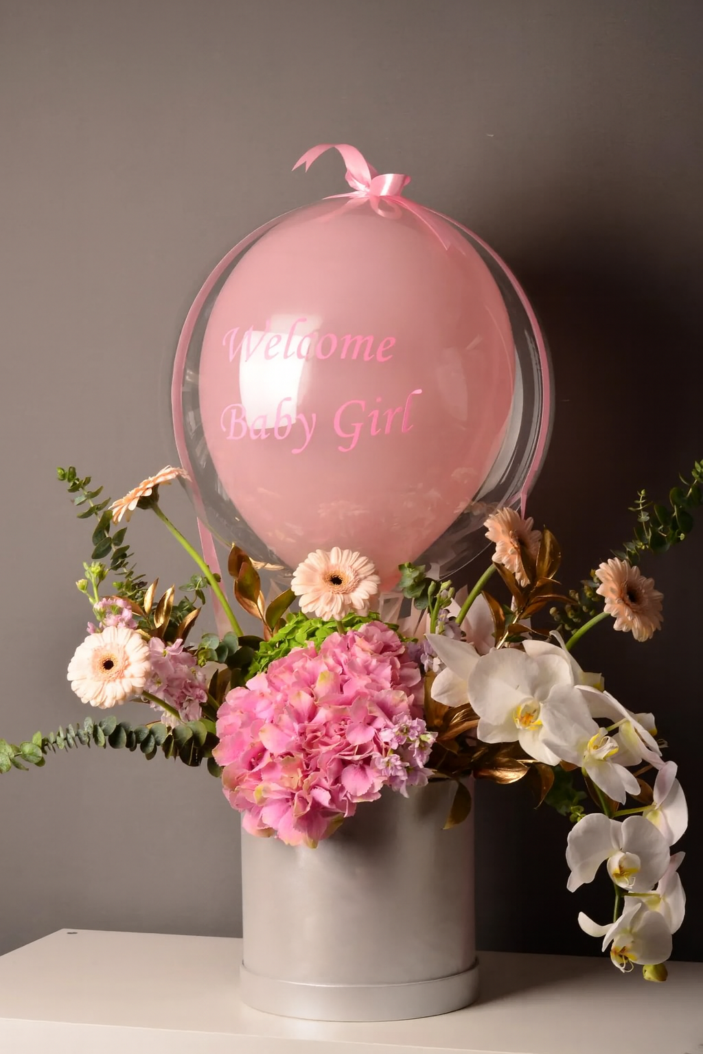 Flower Hat Boxes & Bubble Balloons