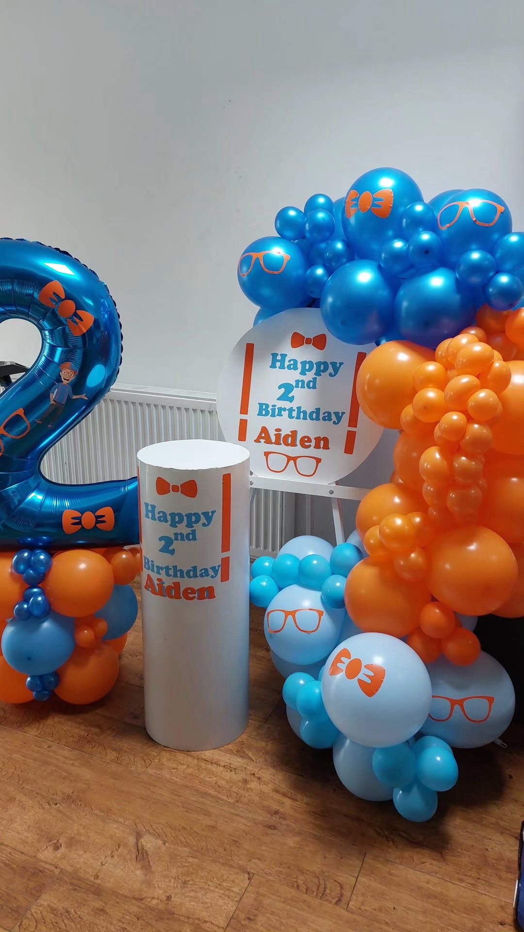 Balloon Set- Cake-Stand-Number & Easel