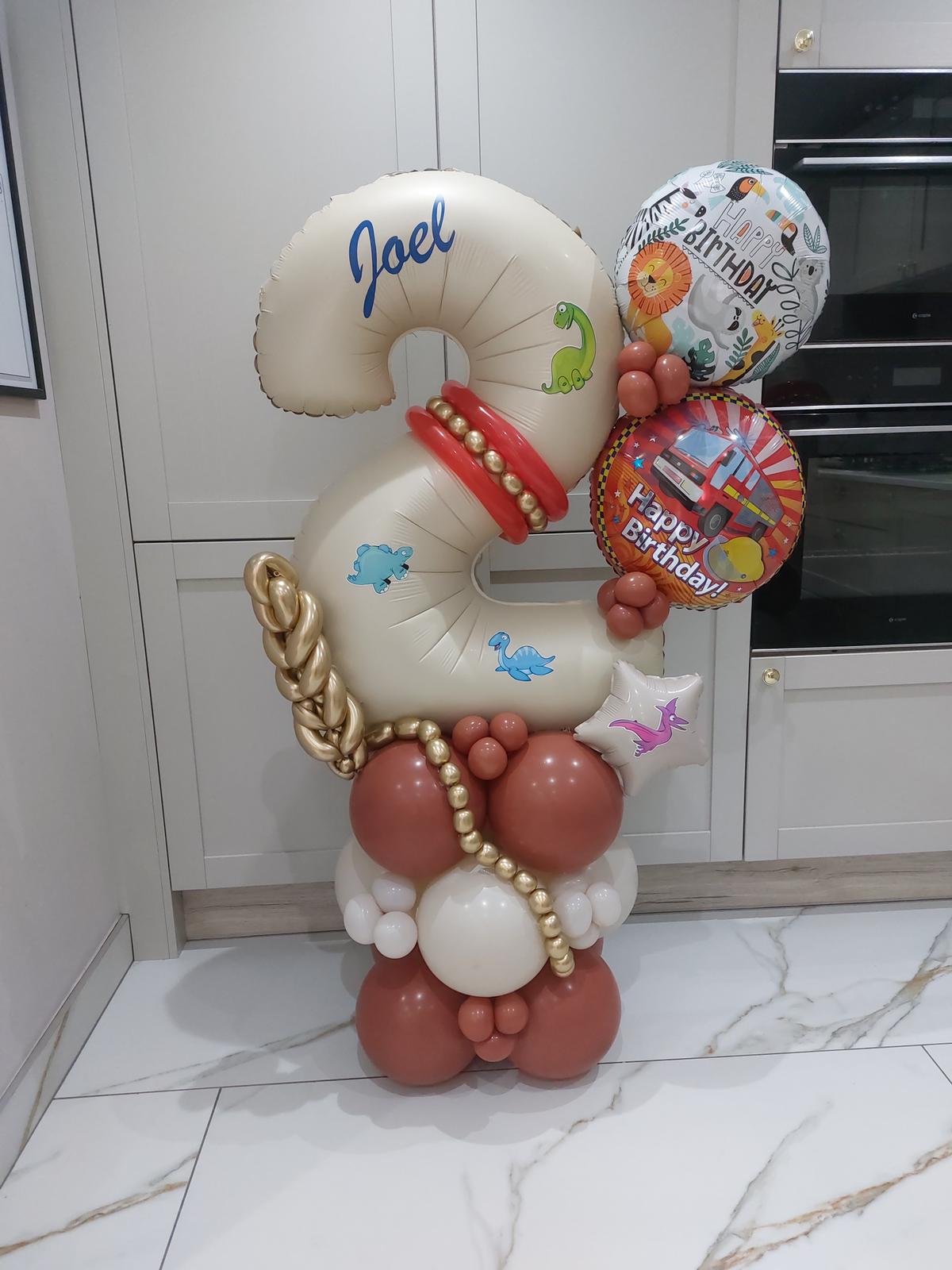 Dinosaur & Car Tower Balloon