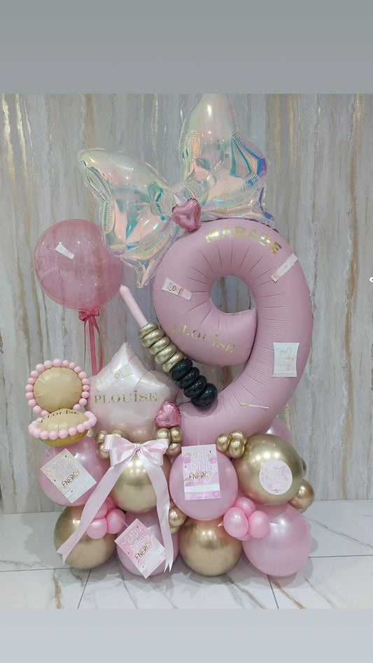 PLouise Single Number Balloon Bouquet