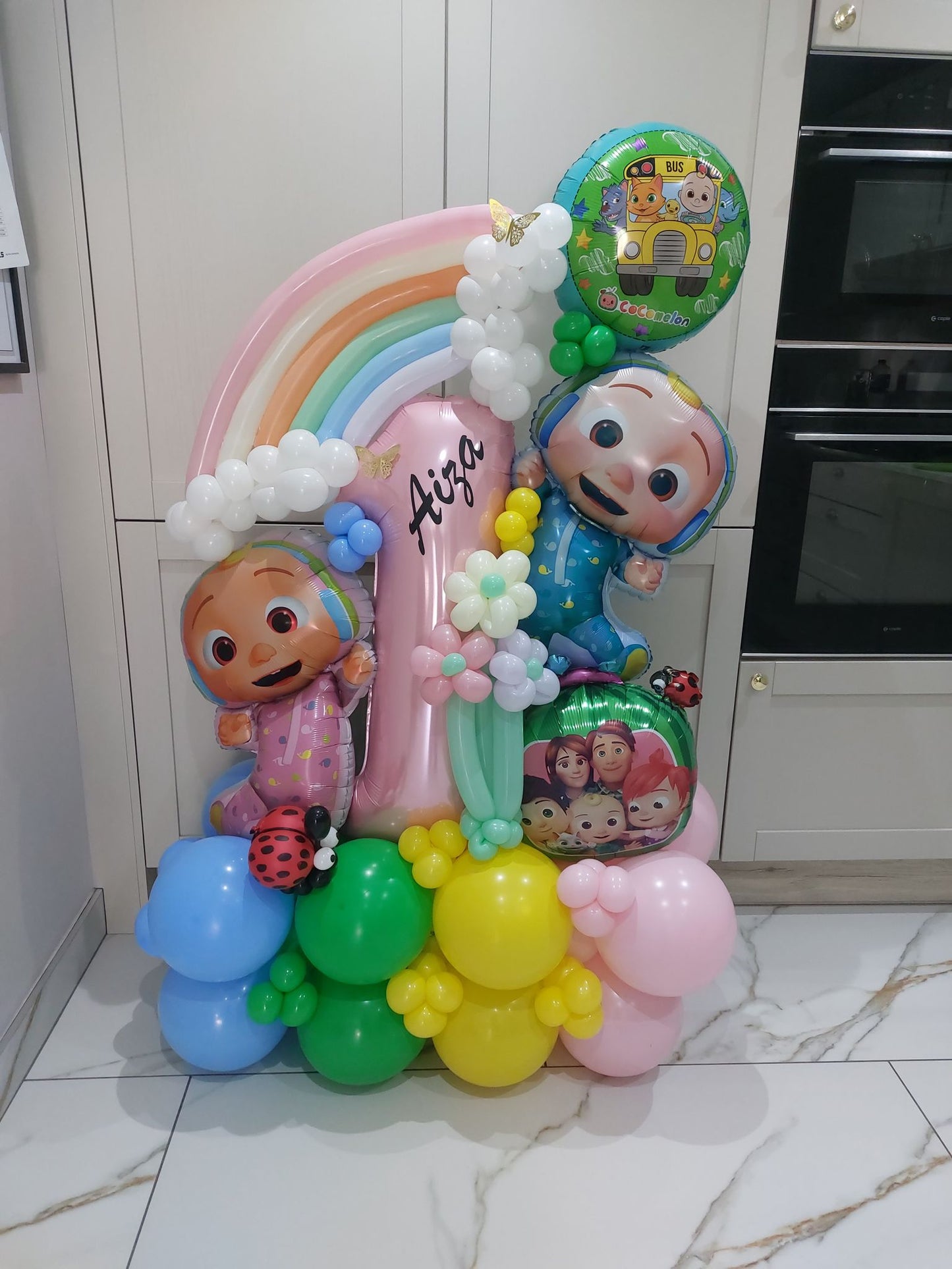 Cocomelon Single Number Balloon Bouquet