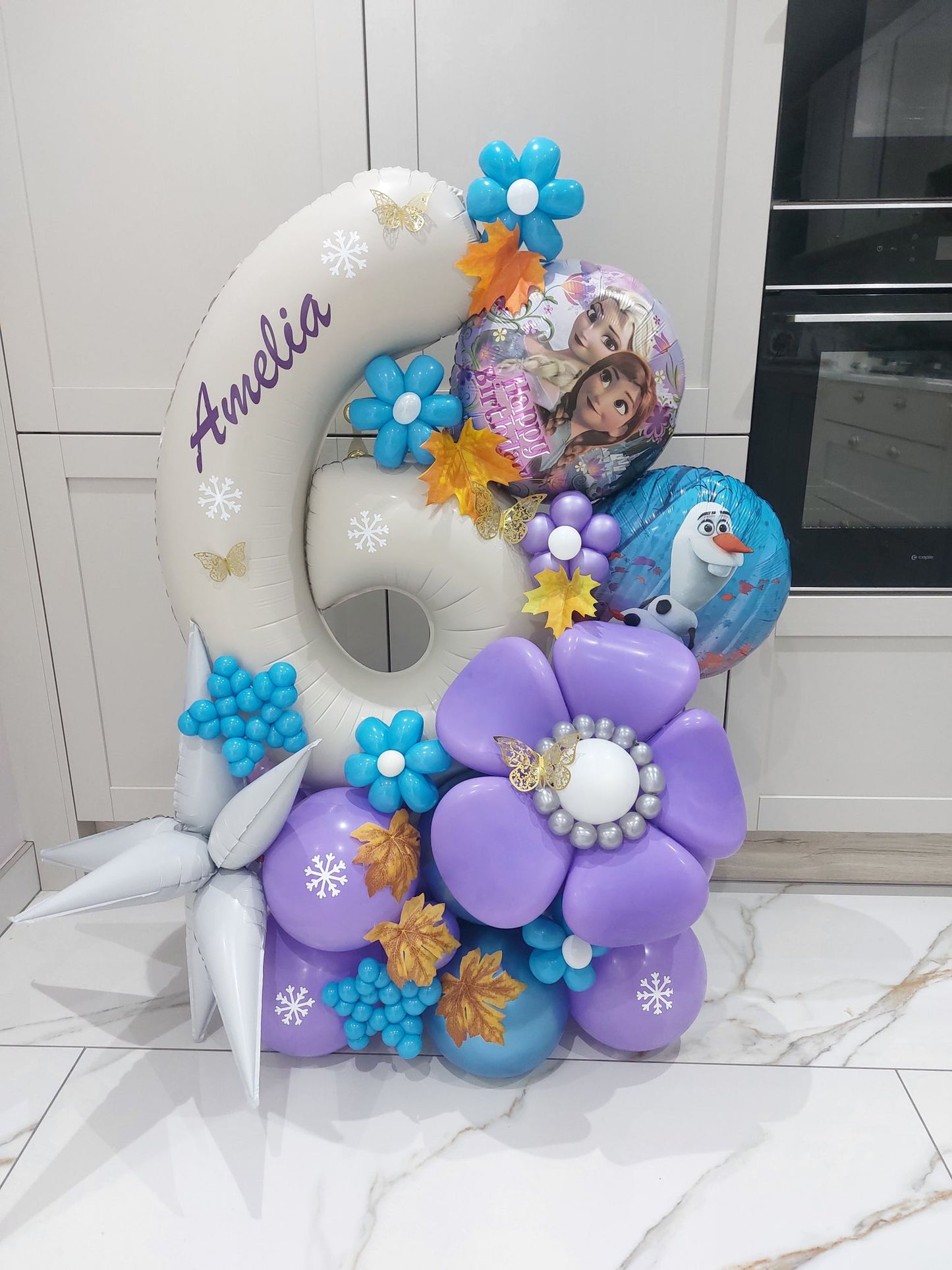 Frozen Single Number Balloon Bouquet