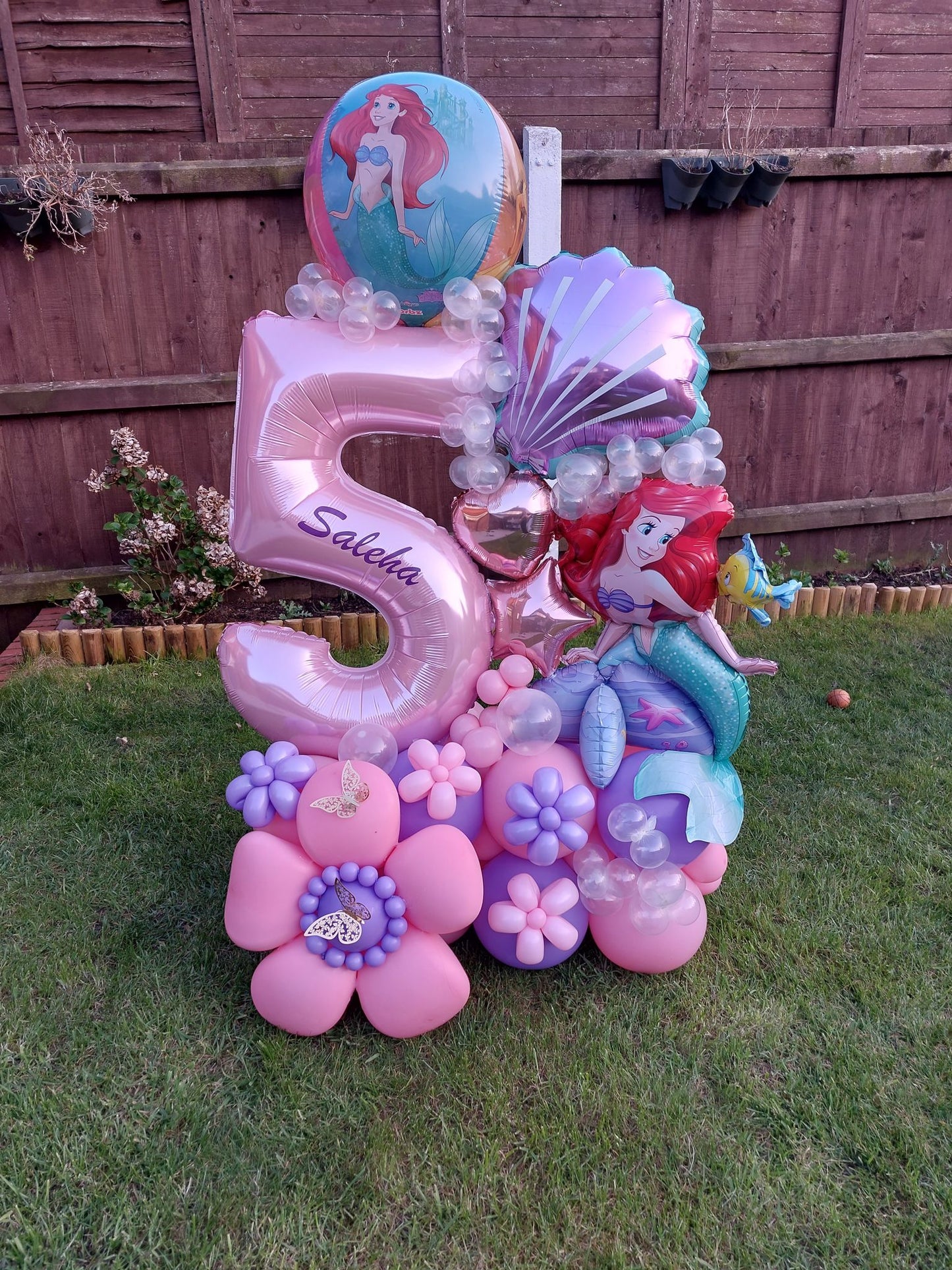 Mermaid Single Number Balloon Bouquet