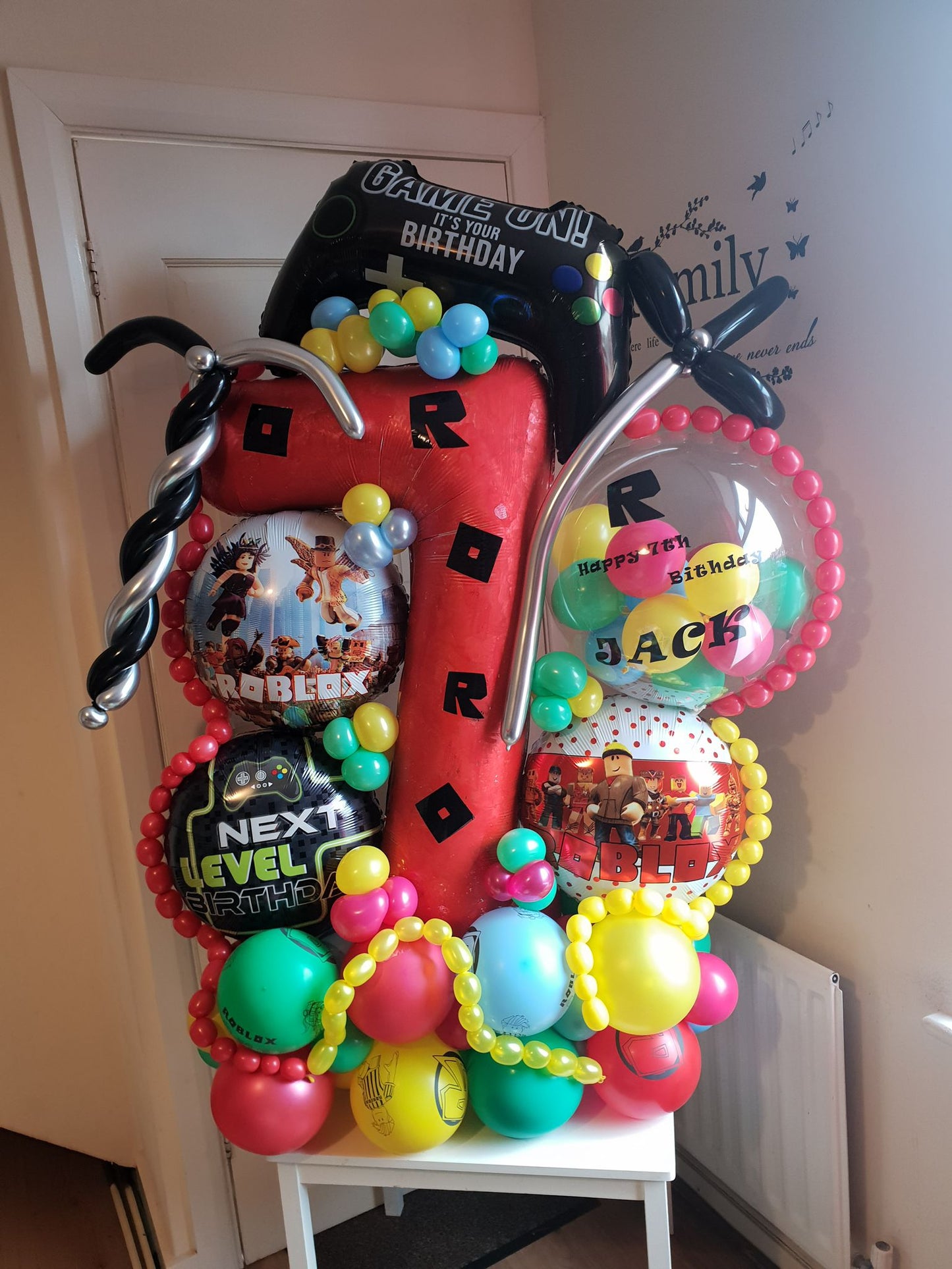 Roblox Single Number Balloon Bouquet