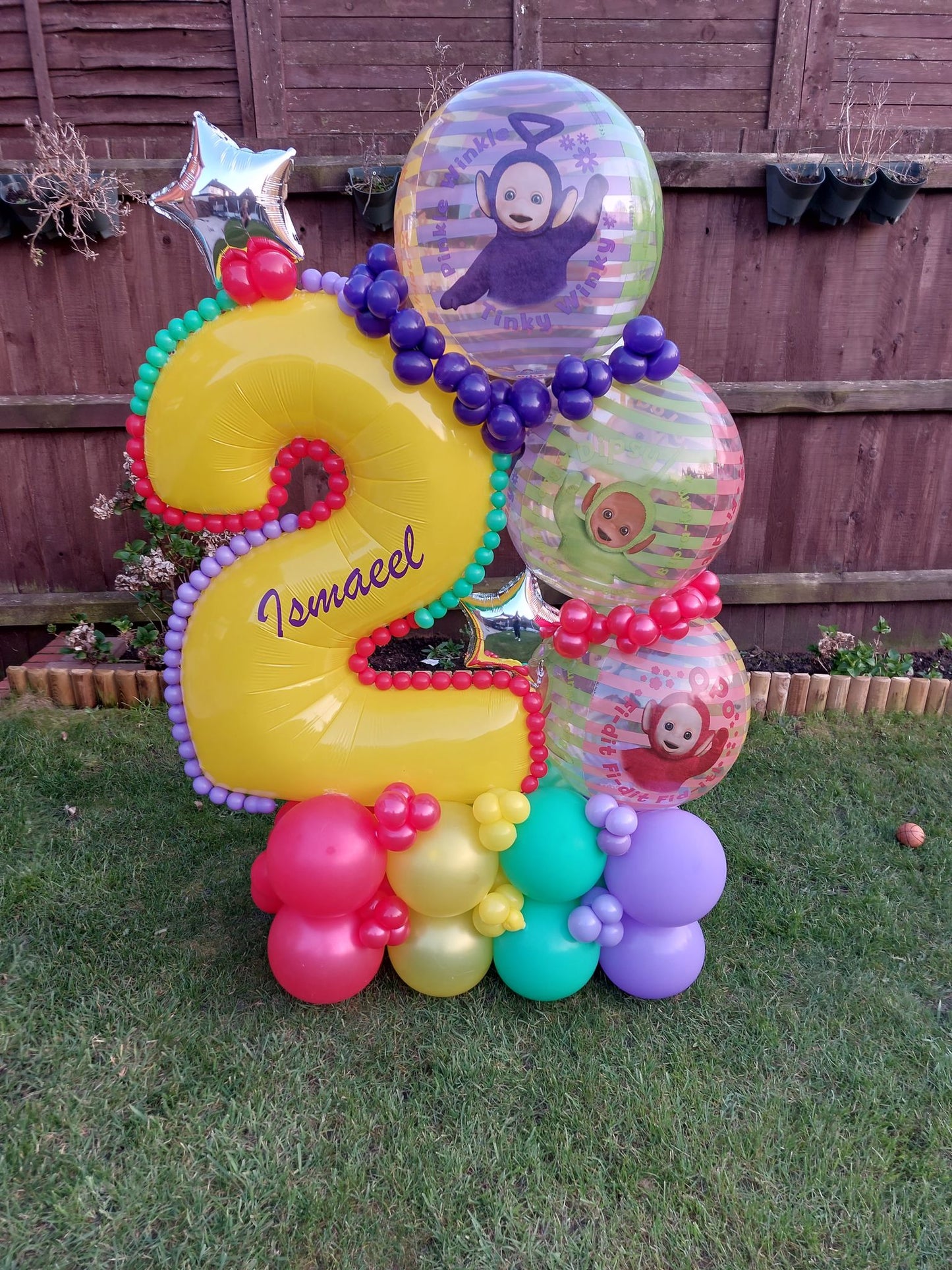 Teletubbies Single Number Balloon Bouquet