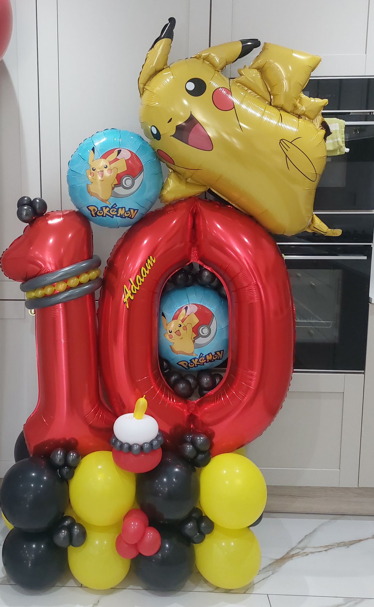 Pokemon Double Number Balloon Bouquet