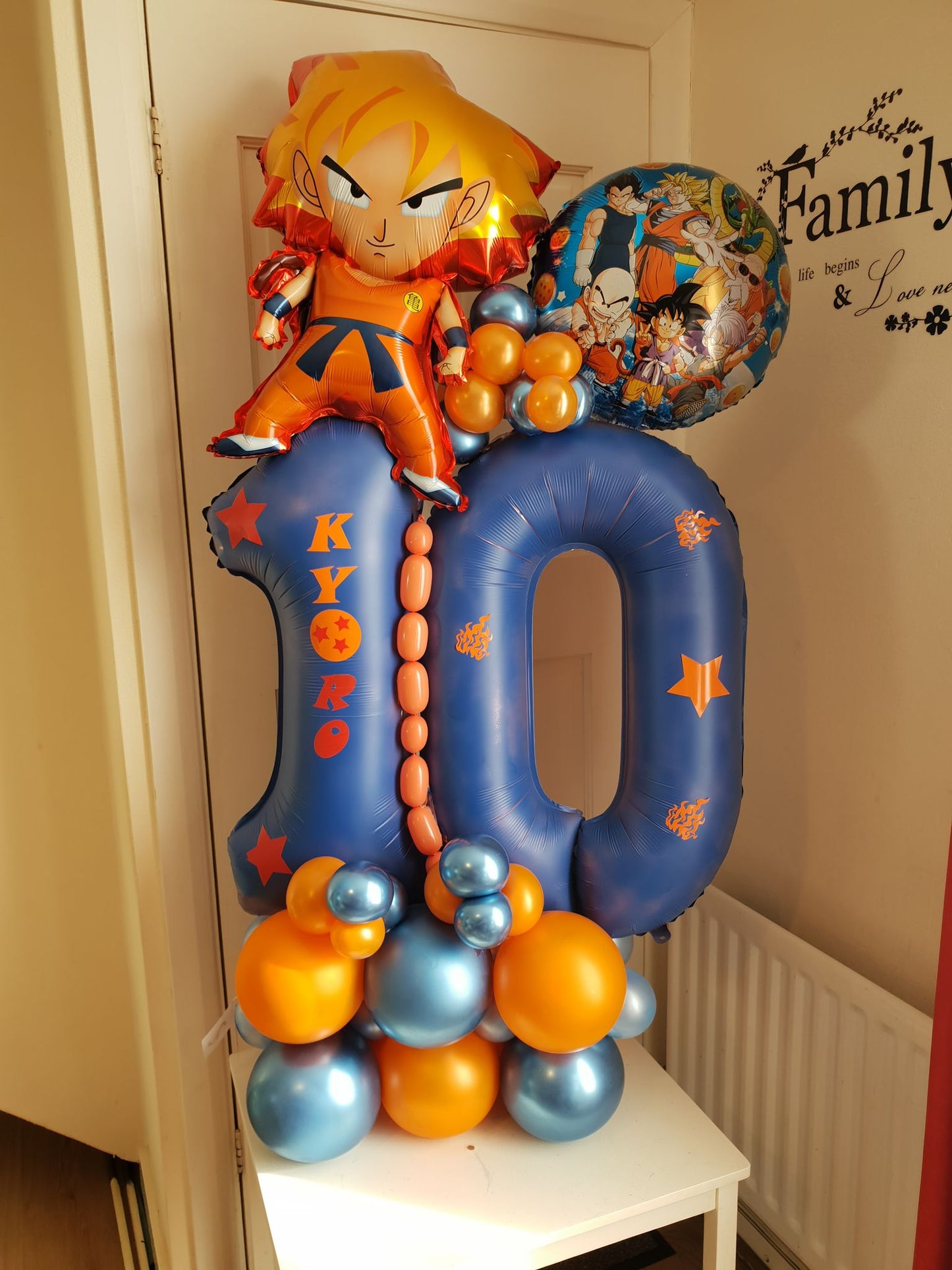 Dragon Ball Z Double Number Balloon Bouquet