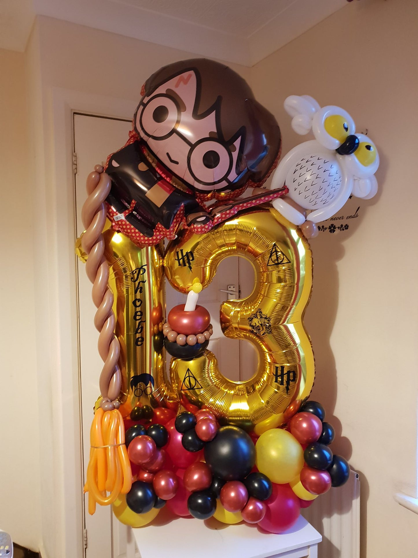 Harry Potter Double Number Balloon Bouquet