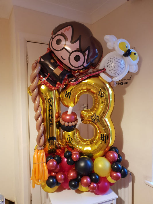Harry Potter Double Number Balloon Bouquet