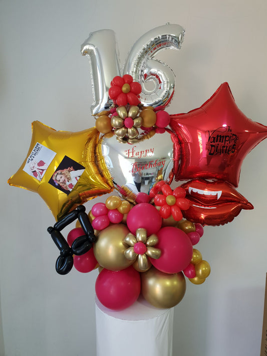 The Vampire Diary & Madonna Double Number Balloon Bouquet
