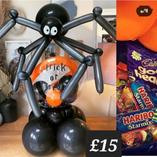 Halloween Spider Popped Bubble Balloon