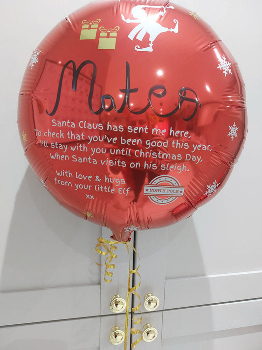 Personalised Helium Christmas Balloon