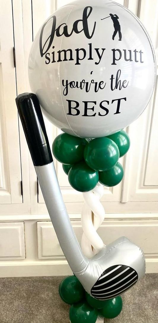 Happy Father's Day Personalised Golf Centrepiece