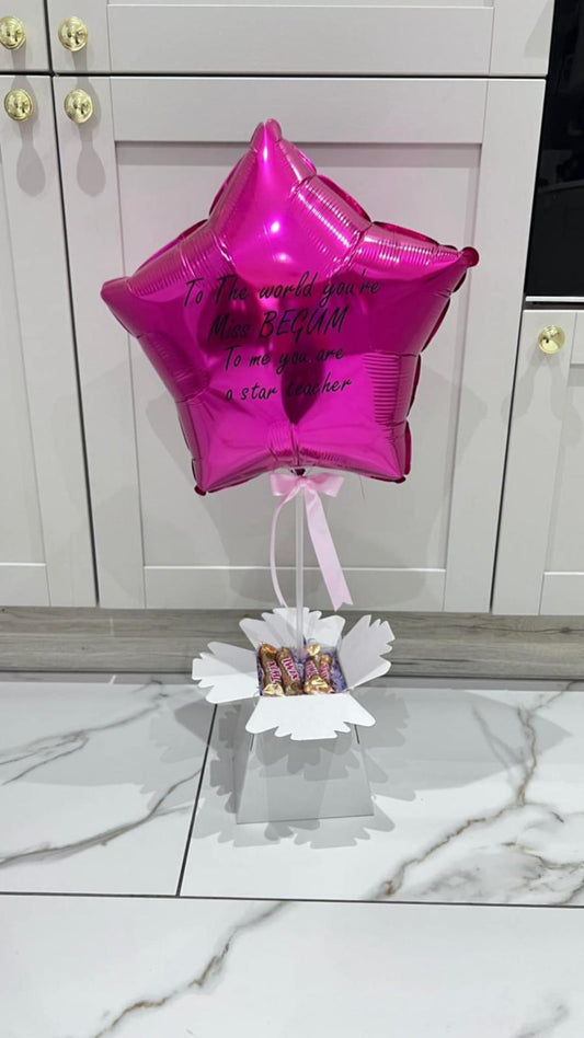 Balloon Box With Chocolates for Teacher